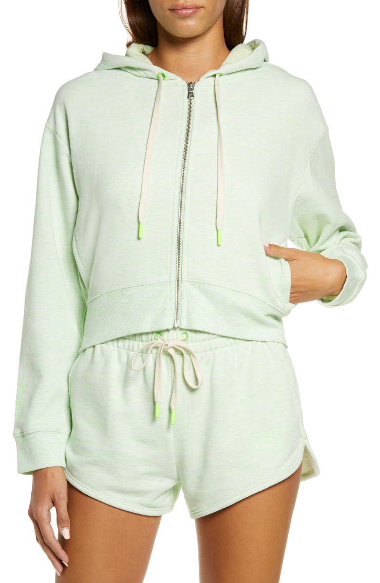 UGG<sup>®</sup> Women's Camari Mélange Crop Lounge Hoodie, Alternate, color,