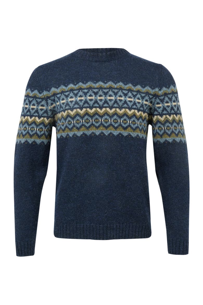 Fair Isle Sweater, Alternate, color, DARK NAVY