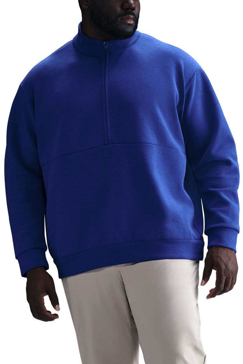 24.7 ImpossiblySoft Dri-FIT Half Zip Top, Main, color, DEEP ROYAL BLUE/ BLUE VOID