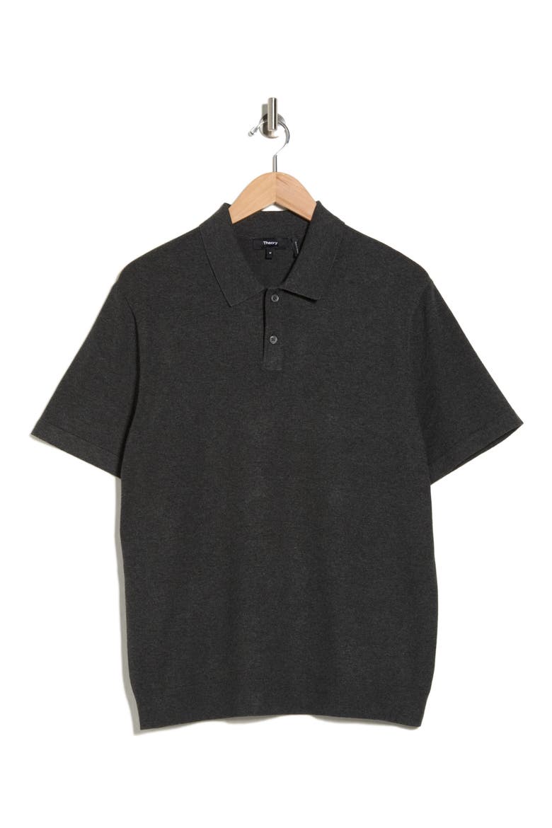 Goris Knit Polo, Alternate, color, CHARCOAL HEATHER