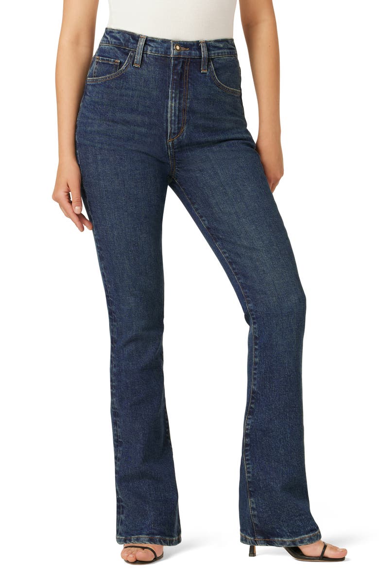 Favorite Daughter The Valentina Shortie Super High Waist Mini Bootcut Jeans, Main, color,