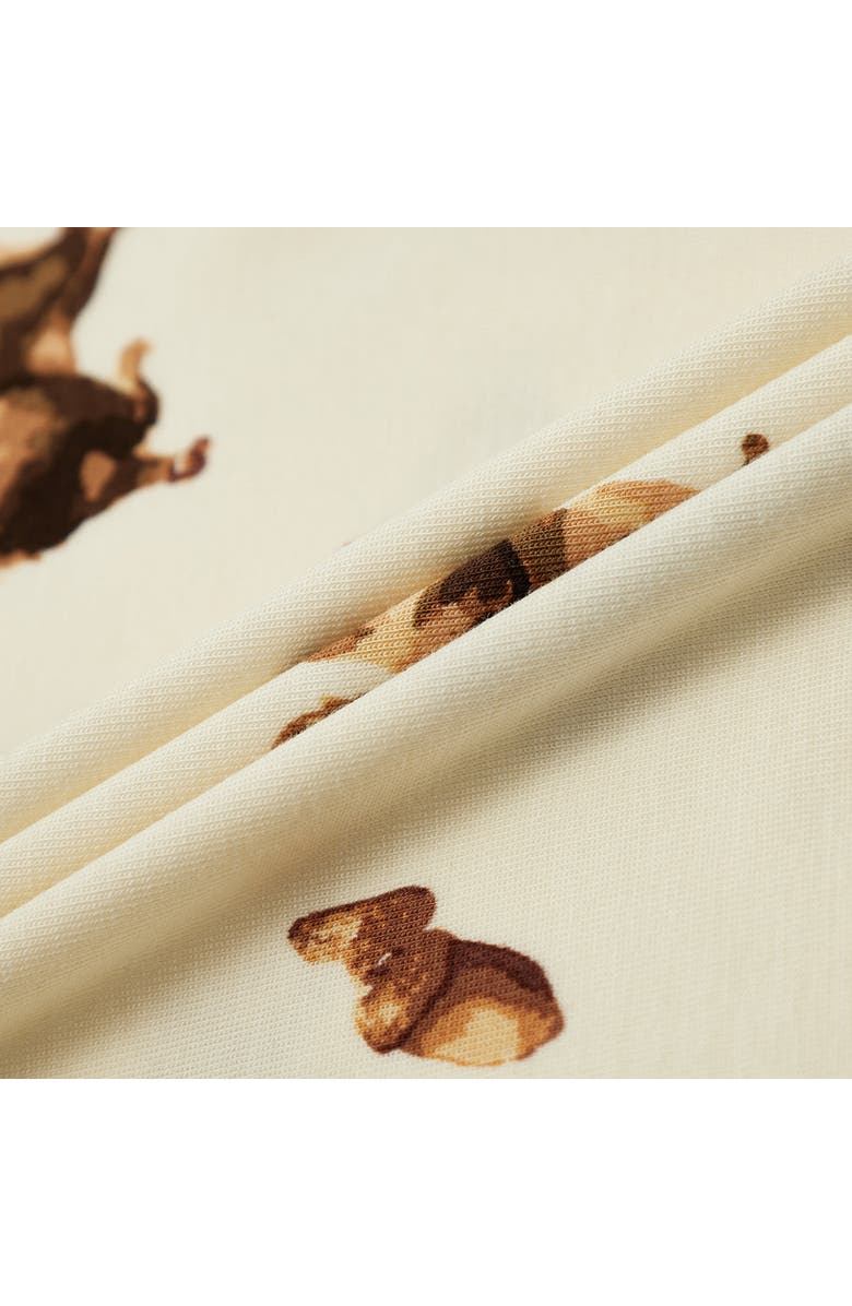 Milkbarn Luxe Stretch Long Sleeve One Piece, Alternate, color, Chipmunk