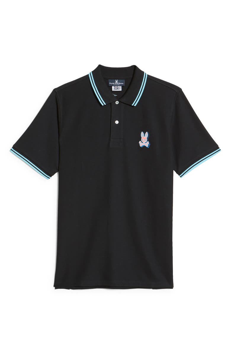 Psycho Bunny Tipped Piqué Polo, Alternate, color, 