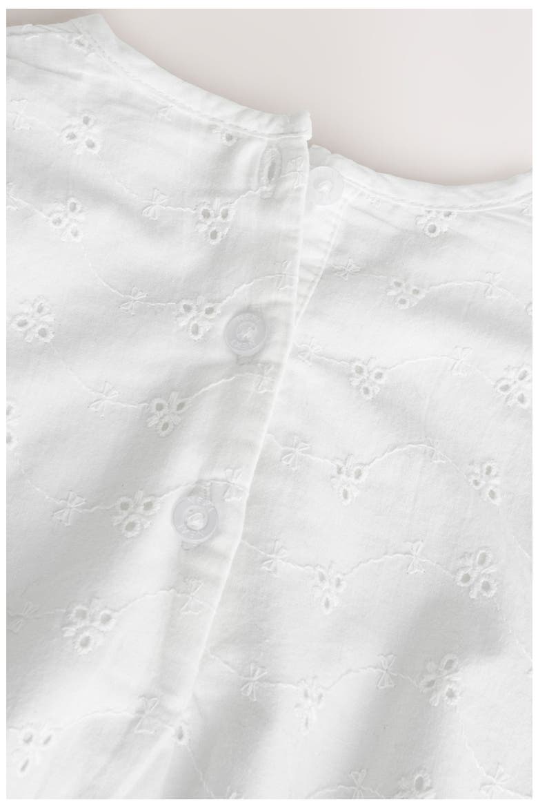 Eyelet Embroidered Wrap Romper, Alternate, color, WHITE