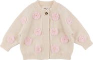 oh baby! Scandi Flower Cardigan-Toddler, Little Kid