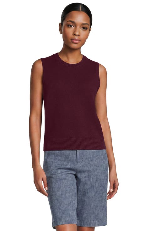 Cashtouch Crew Neck Vest Sweater