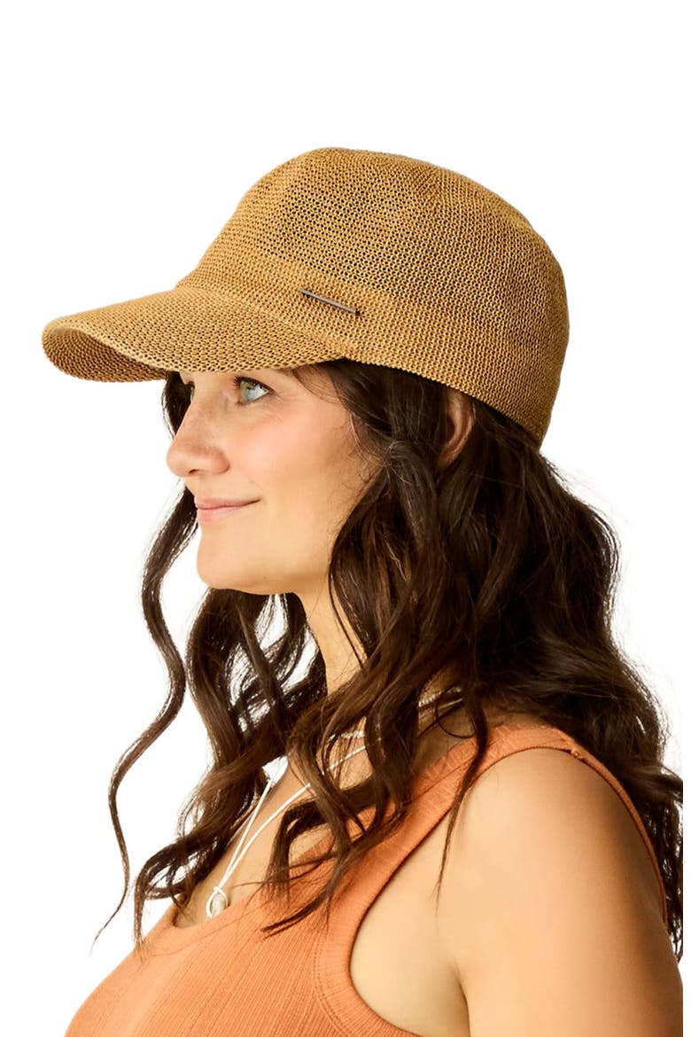 Straw Baseball Cap, Alternate, color, Natural