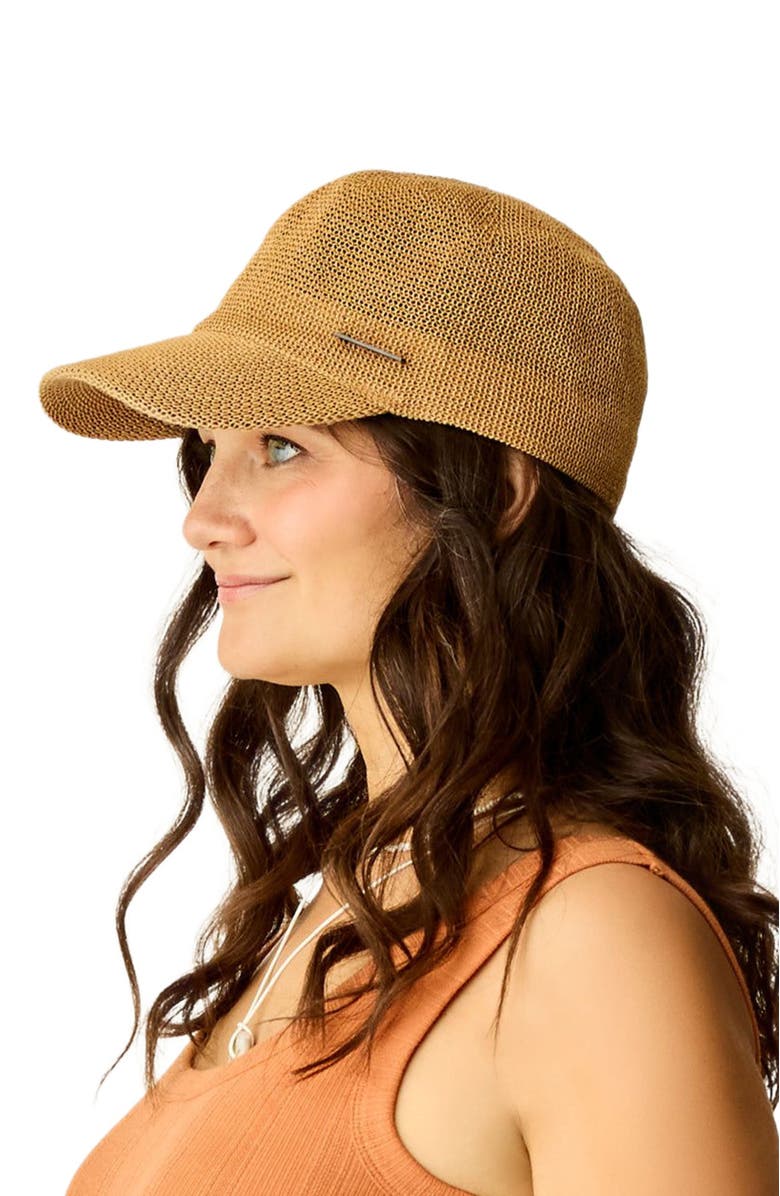 Carve Designs Straw Baseball Cap, Alternate, color, Natural