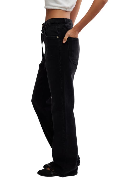 Free People Sabine Belted Slim Bootcut Jeans
