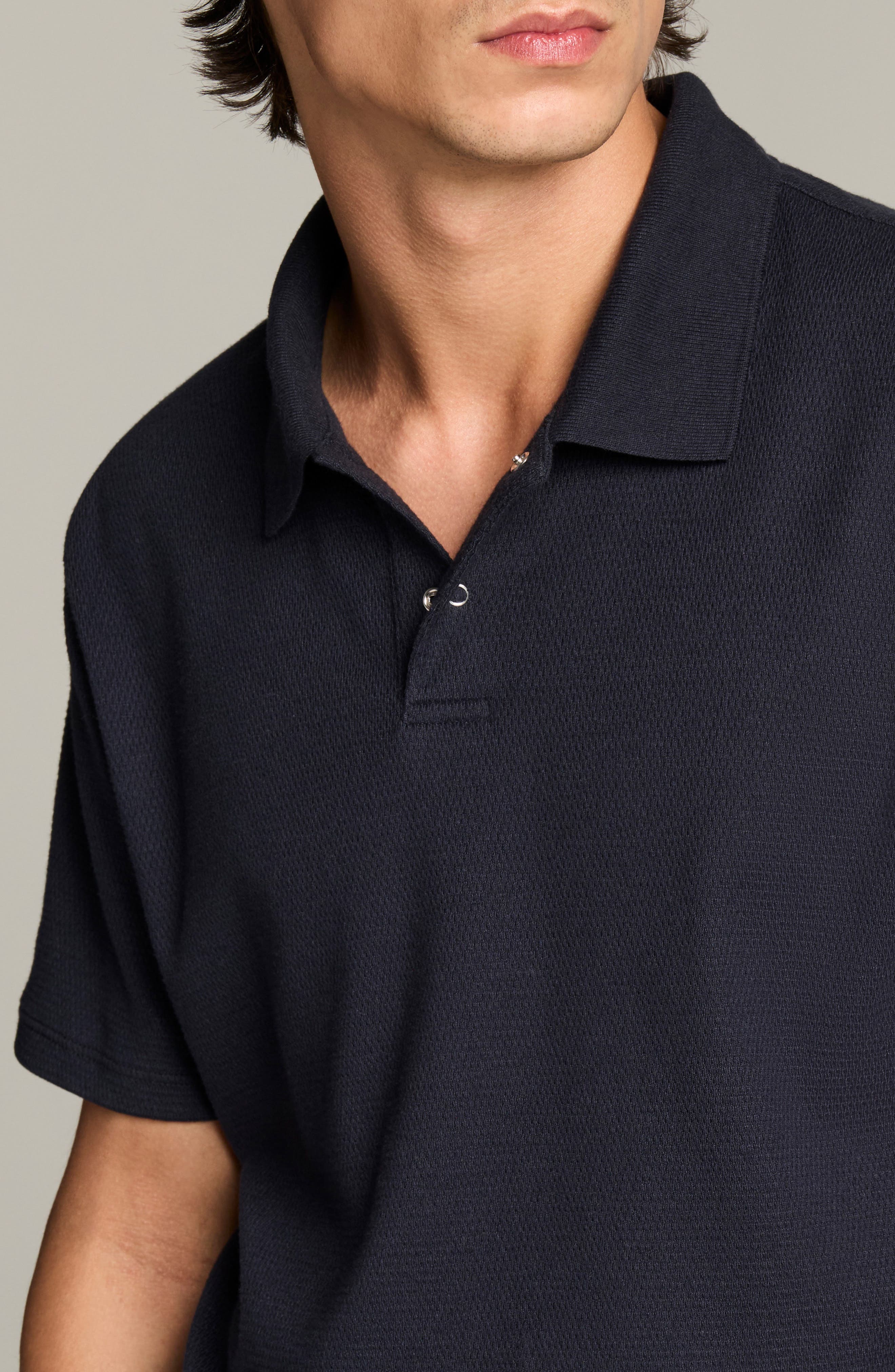 Мужские Vince Mesh Knit Polo — фото 2