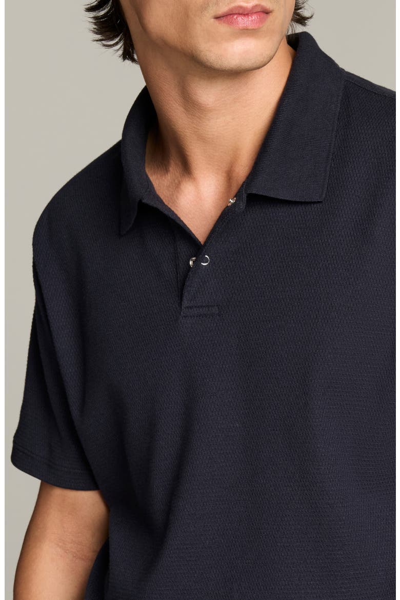 Mesh Knit Polo, Alternate, color, COASTAL