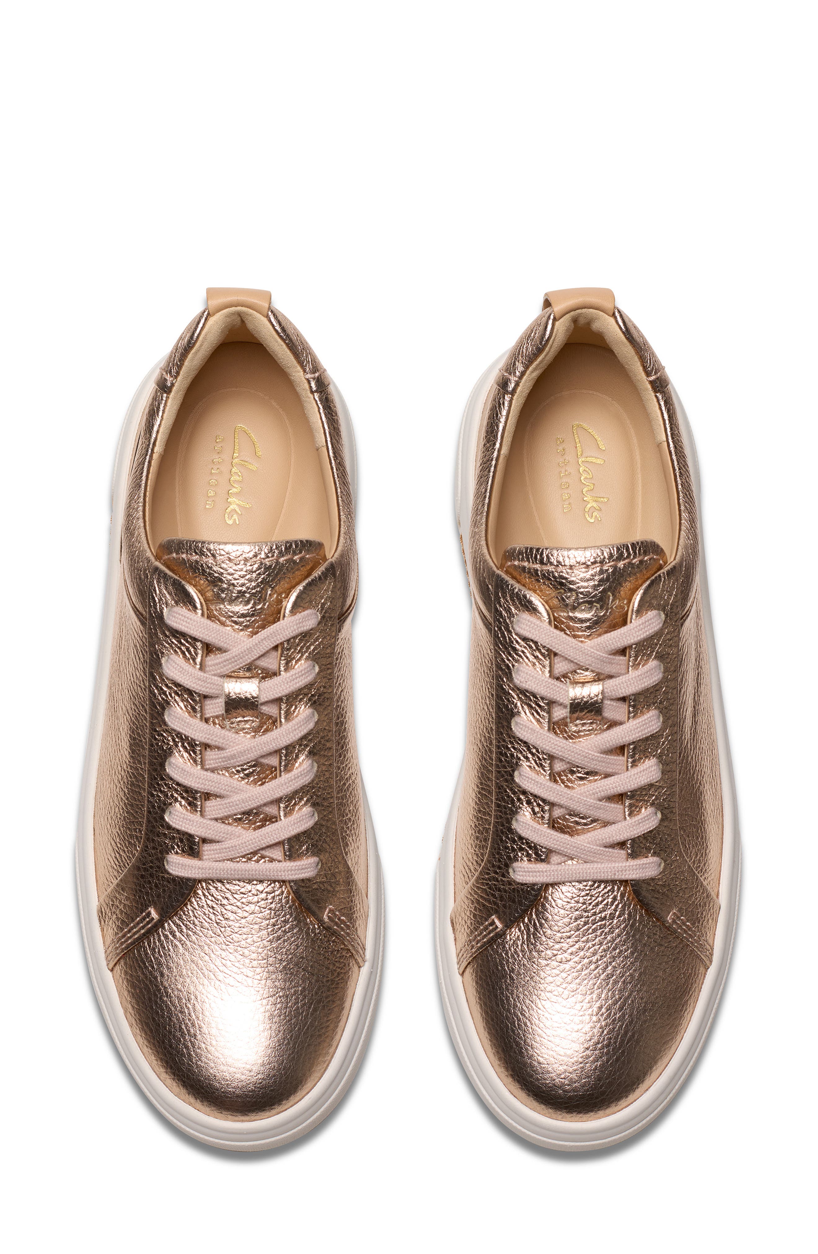 Clarks<sup>®</sup> Hollyhock Walk Sneaker, Alternate, color, Copper Metallic