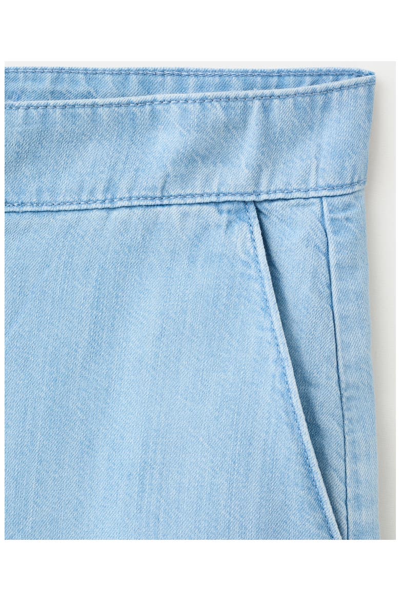Low Rise Denim Bermuda Shorts, Alternate, color, LIGHT BLUE