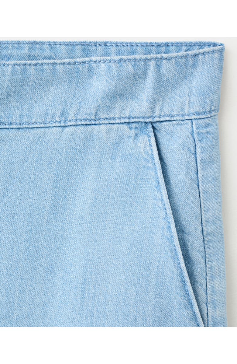 MANGO Low Rise Denim Bermuda Shorts, Alternate, color,