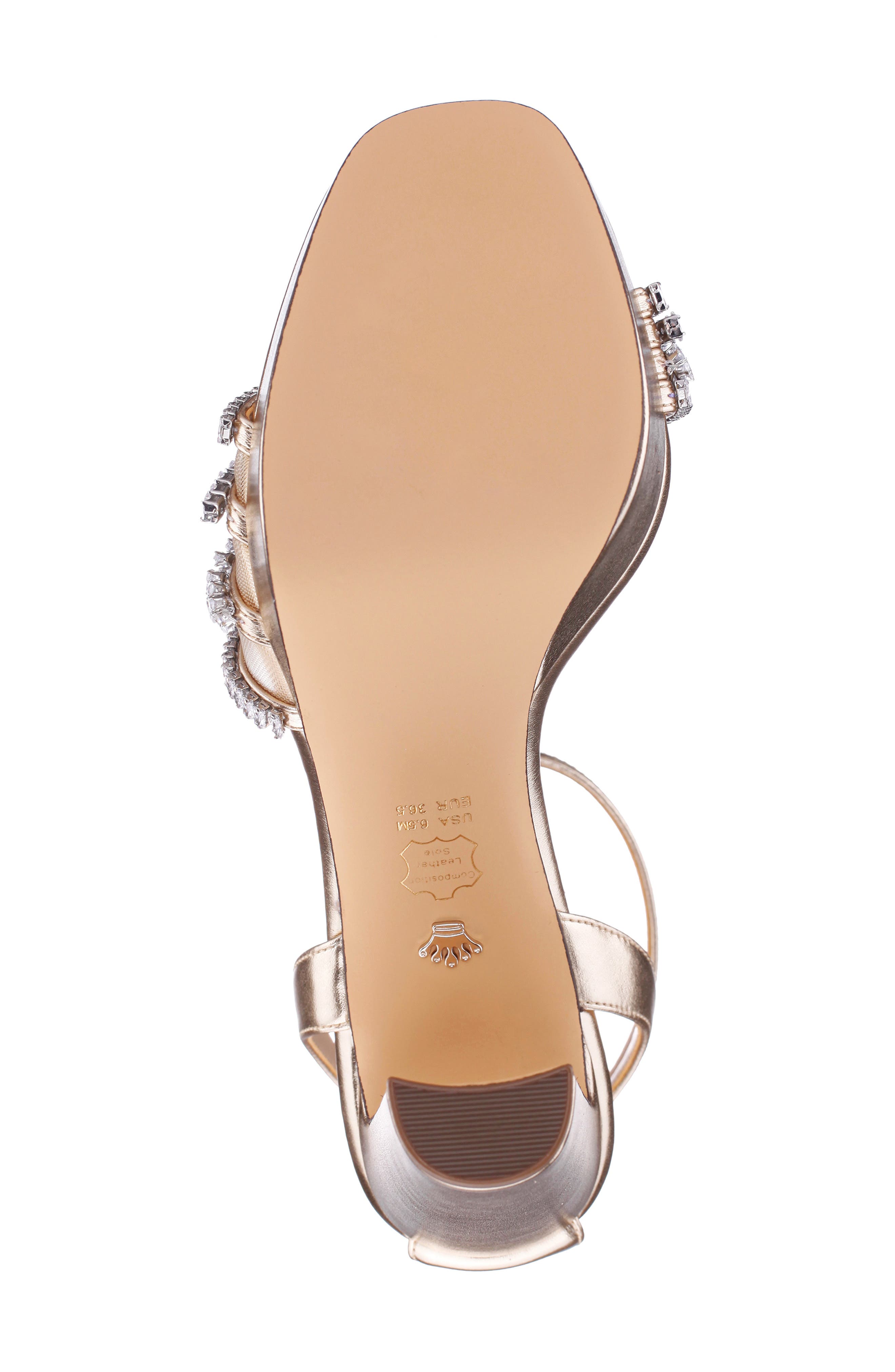 Agitha Ankle Strap Platform Sandal, Alternate, color, PLATINO