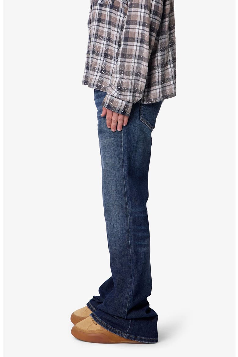 Super Flare Jeans, Alternate, color, DEEP BLUE