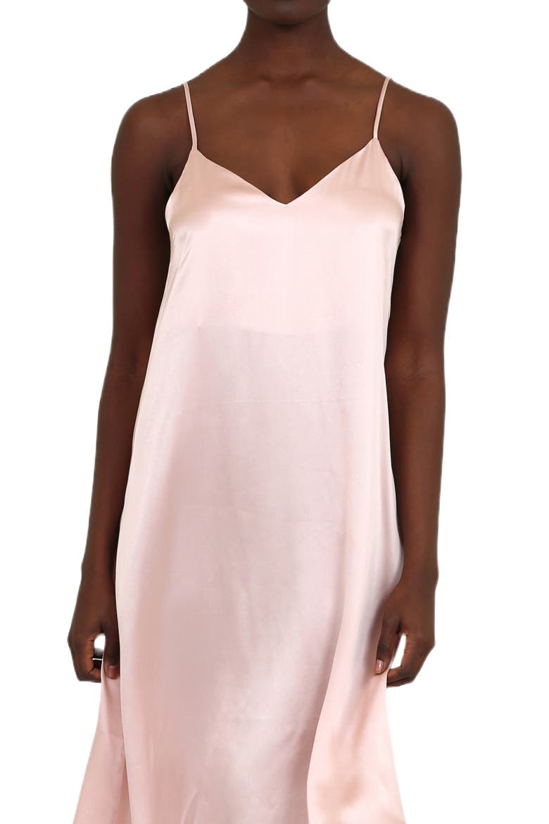 Pure Silk Slip Nightgown, Alternate, color, PAPINELLE PINK