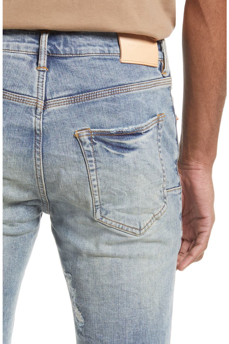 Ripped Skinny Jeans, Alternate, color, LIGHT INDIGO VINTAGE