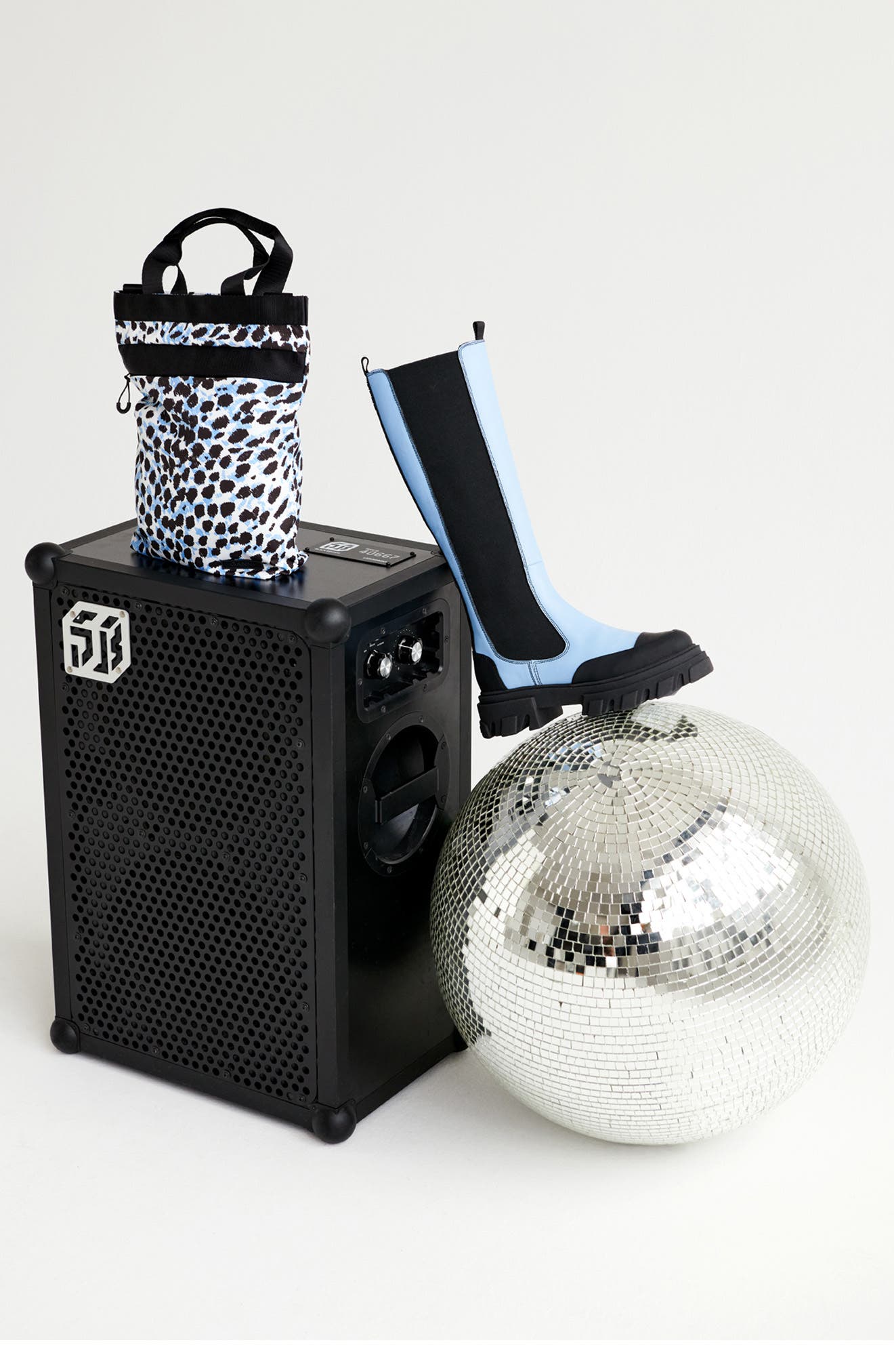 Ganni Recycled Tech Medium Tote, Alternate, color, 