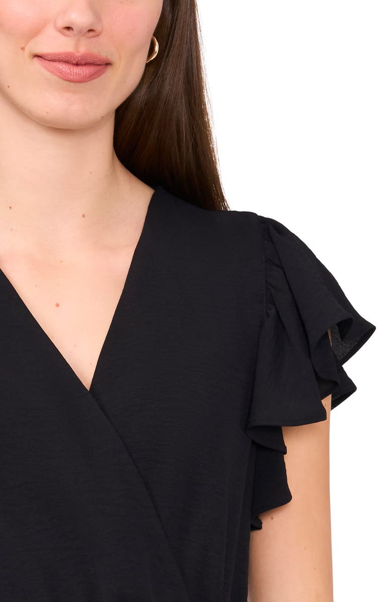 Halogen<sup>®</sup> Flutter Sleeve Tie Waist Dress, Alternate, color, 