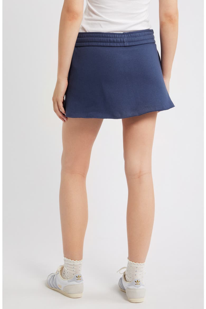 Cotton Blend Fleece Miniskort, Alternate, color, NAVY INDIGO