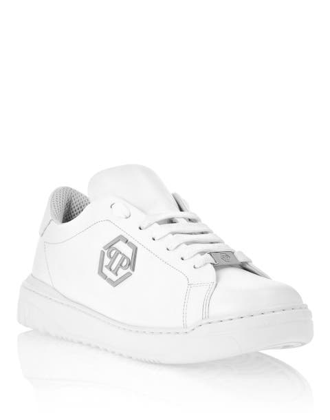 Leather Lo-Top Sneakers Skull&Amp;Bones Men