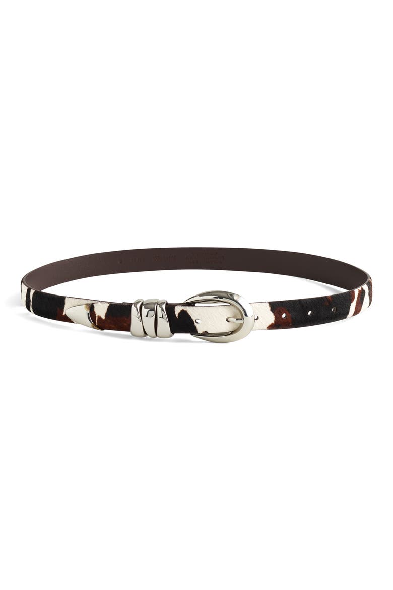 Triple Metal Keeper Belt, Main, color, DARK CAROB MULTI