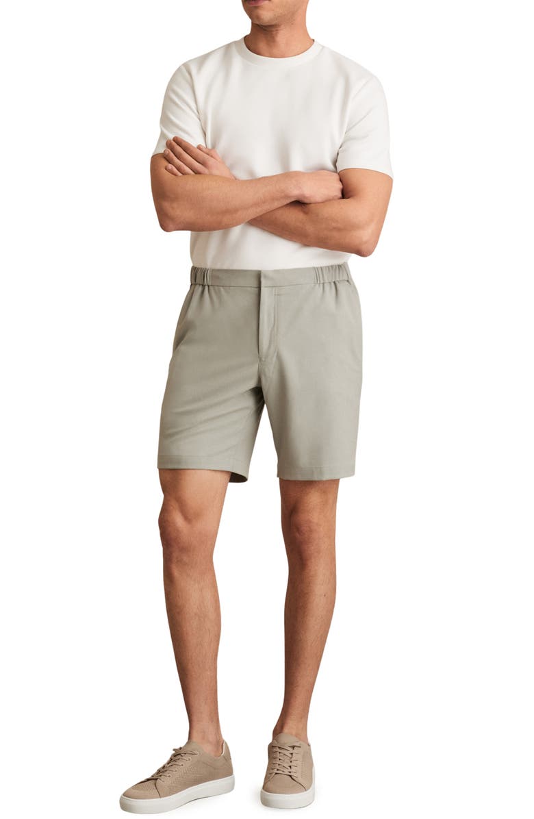 Reiss Deck Flat Front Shorts, Alternate, color,