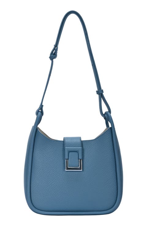 D-Ring Buckle Hobo Shoulder Bag