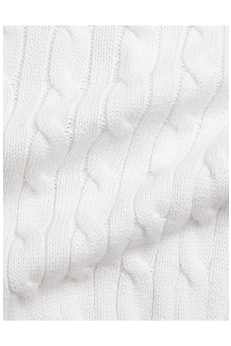 Cotton Cable Zip Cardigan, Alternate, color, WHITE