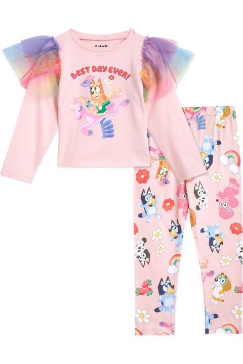 Tee and Tulle Leggings Set
