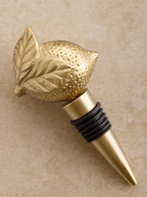 Gauri Kohli Bergen Wine Bottle Stopper In Gold