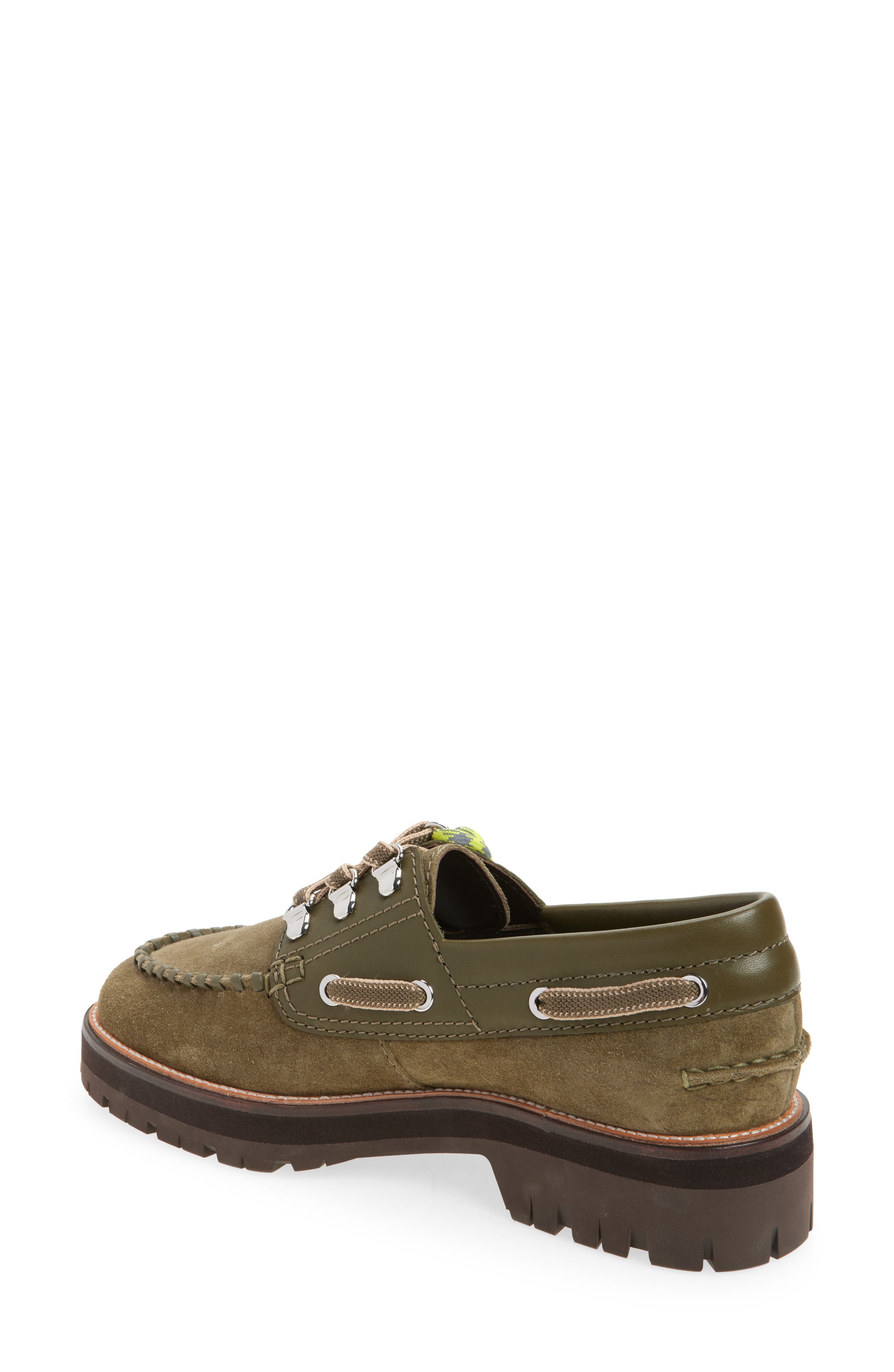 rag 
bone Cameron Lug Sole Loafer, Alternate, color, Olive