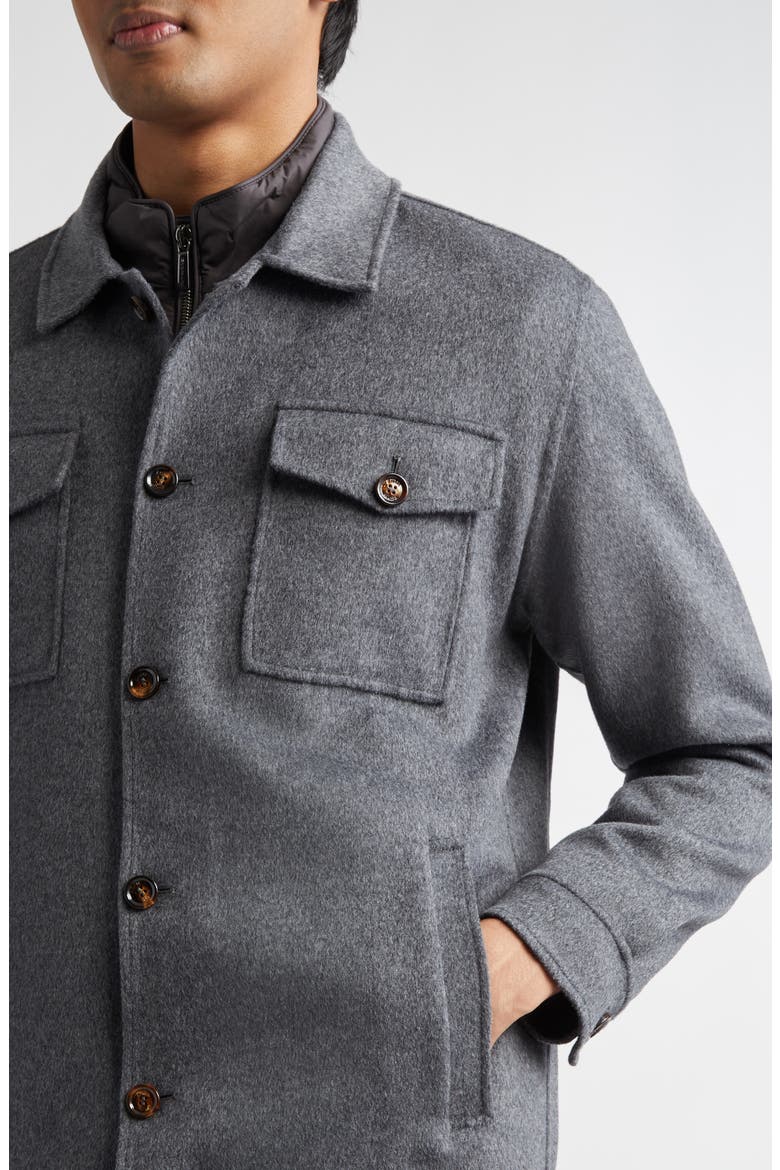 Dossi Wool & Cashmere Jacket, Alternate, color, DARK GREY