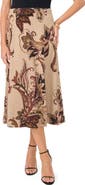 Vince Camuto Print Midi Sweater Skirt
