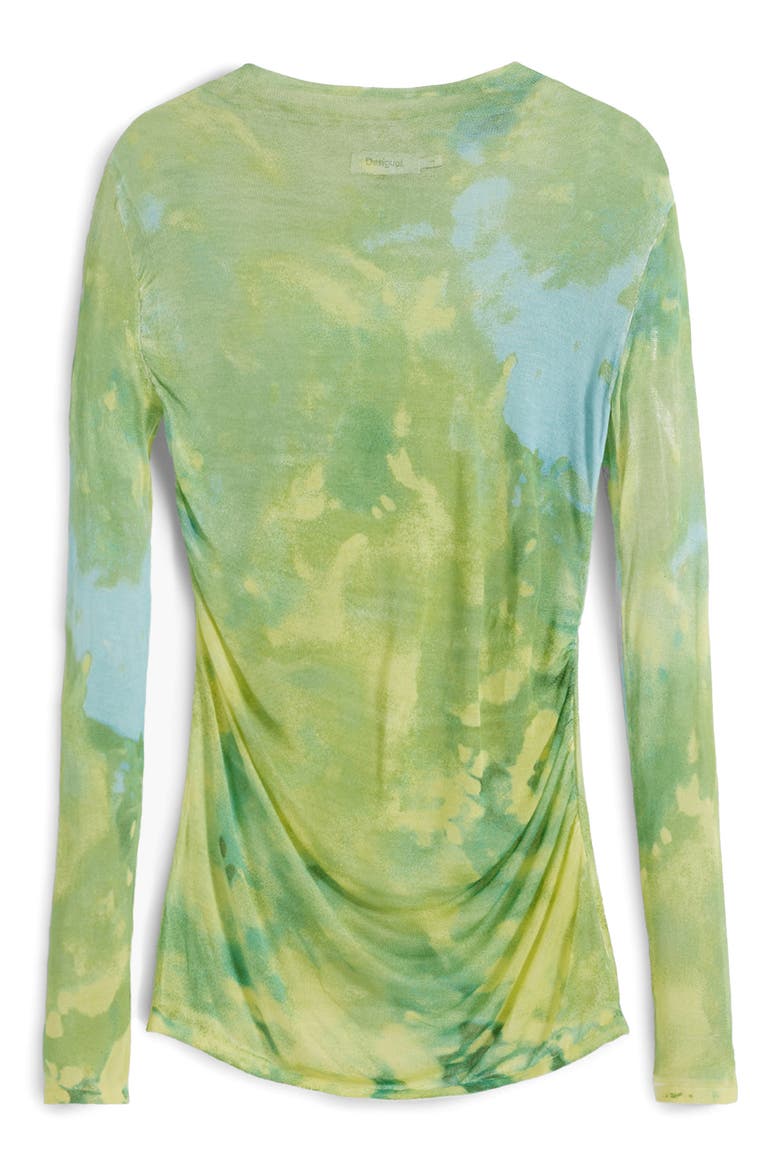 Mock Neck Sweater, Alternate, color, GREEN YELLOW