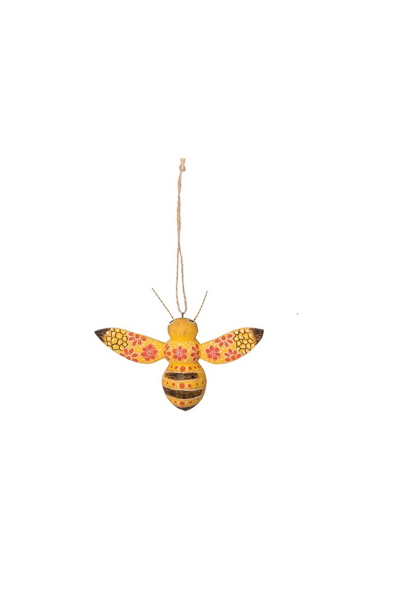 Bumble Bee Handmade Christmas Xmas Ornament, Main, color, Yellow