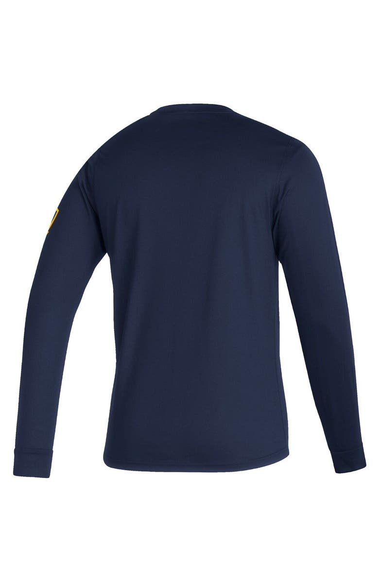 adidas Men's adidas Navy LA Galaxy Vintage AEROREADY Long Sleeve T-Shirt, Alternate, color,