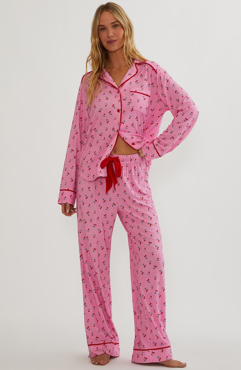 Beach Riot Livvy & Connie Pajamas, Alternate, color, Mon Cheri