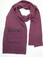 Portolano scarf with pocket and nappa belt