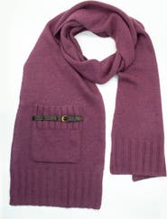 Portolano scarf with pocket and nappa belt