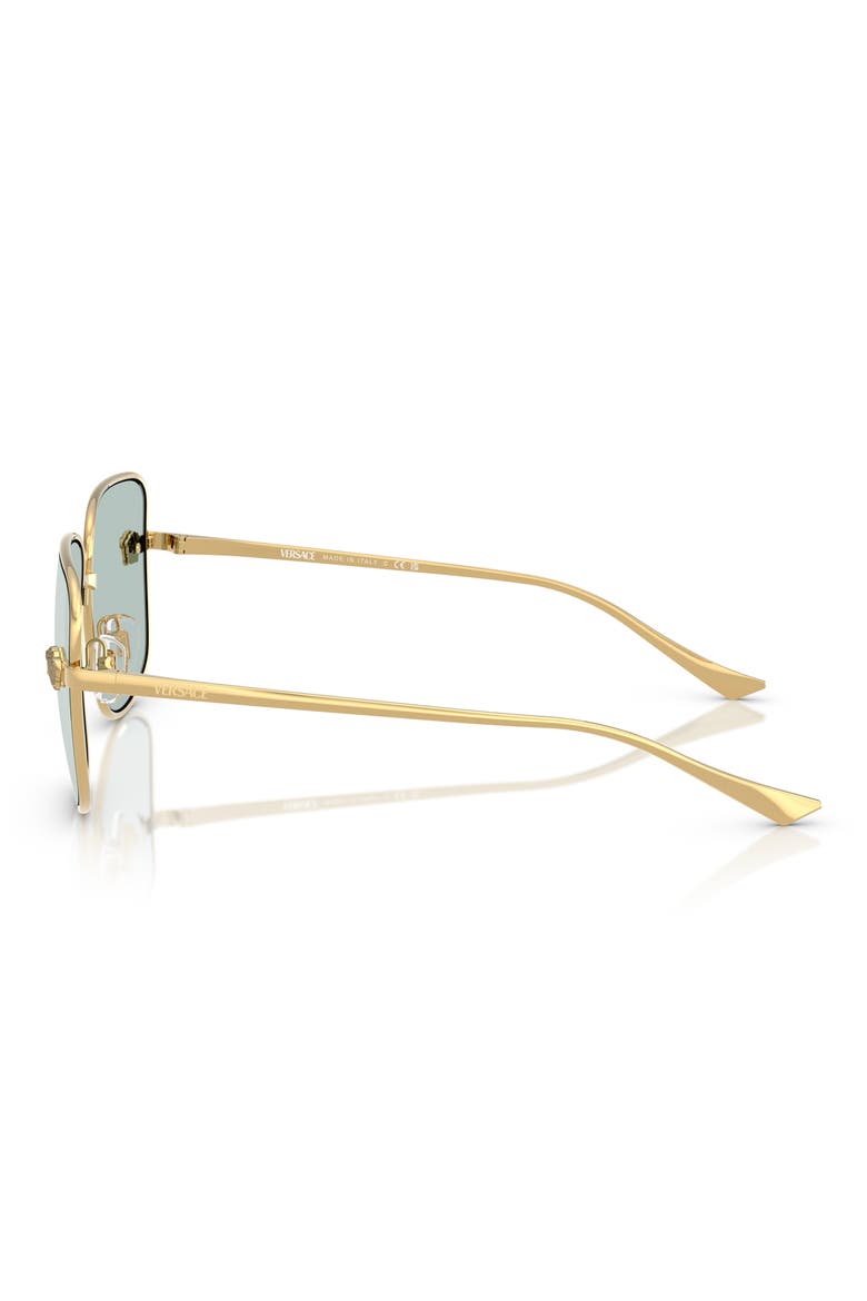 59mm Square Sunglasses, Alternate, color, GOLD/ AQUA