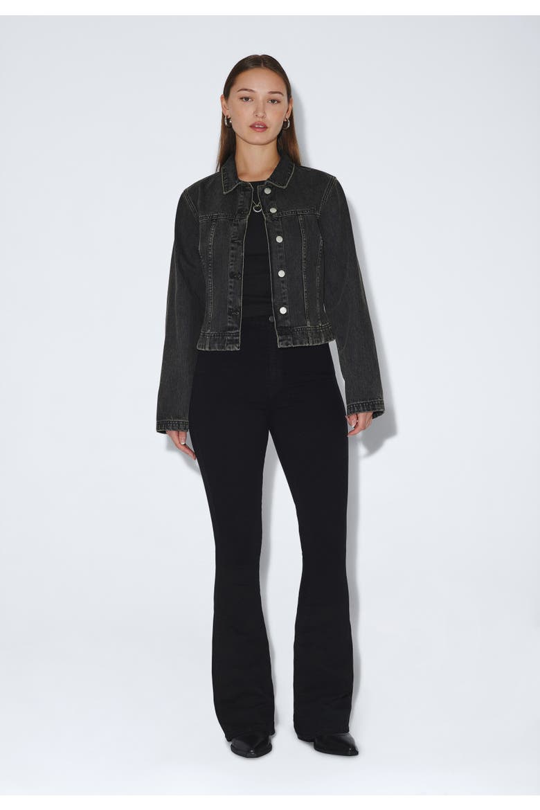 Moxy High Flare Jeans, Alternate, color, Black