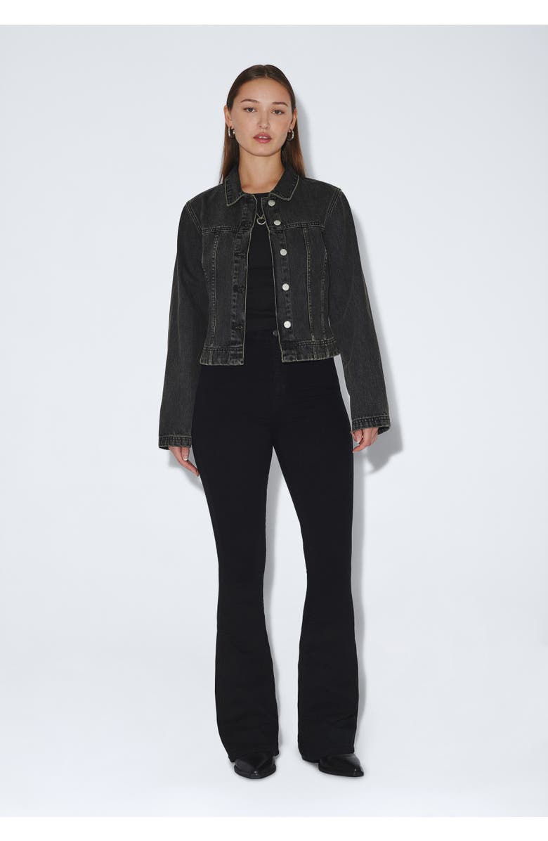 Dr. Denim Moxy High Flare Jeans, Alternate, color, Black