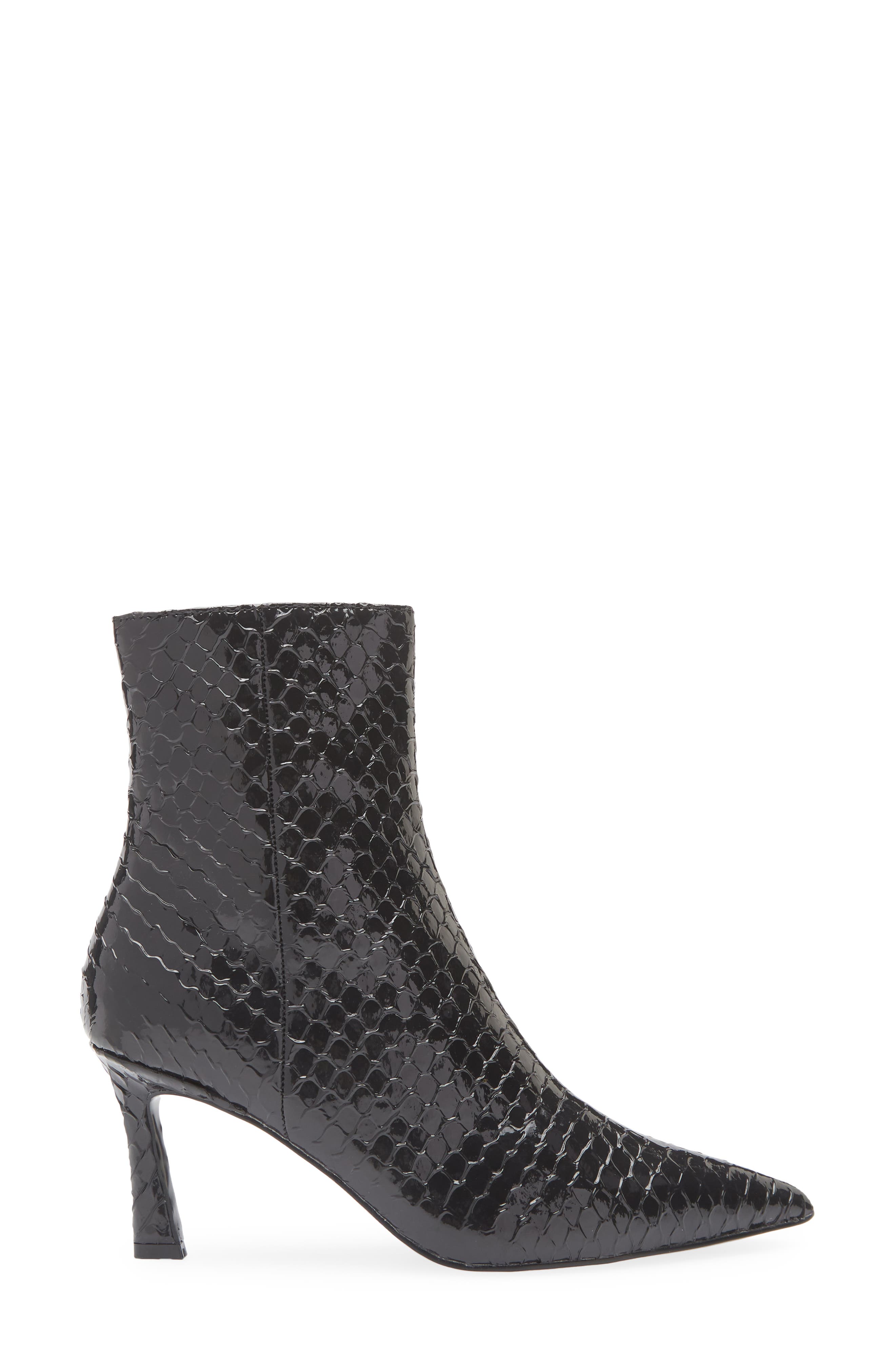 Steve Madden Leena Pointed Toe Bootie, Alternate, color, Black Mult