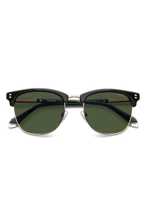 53mm Polarized Rectangular Sunglasses