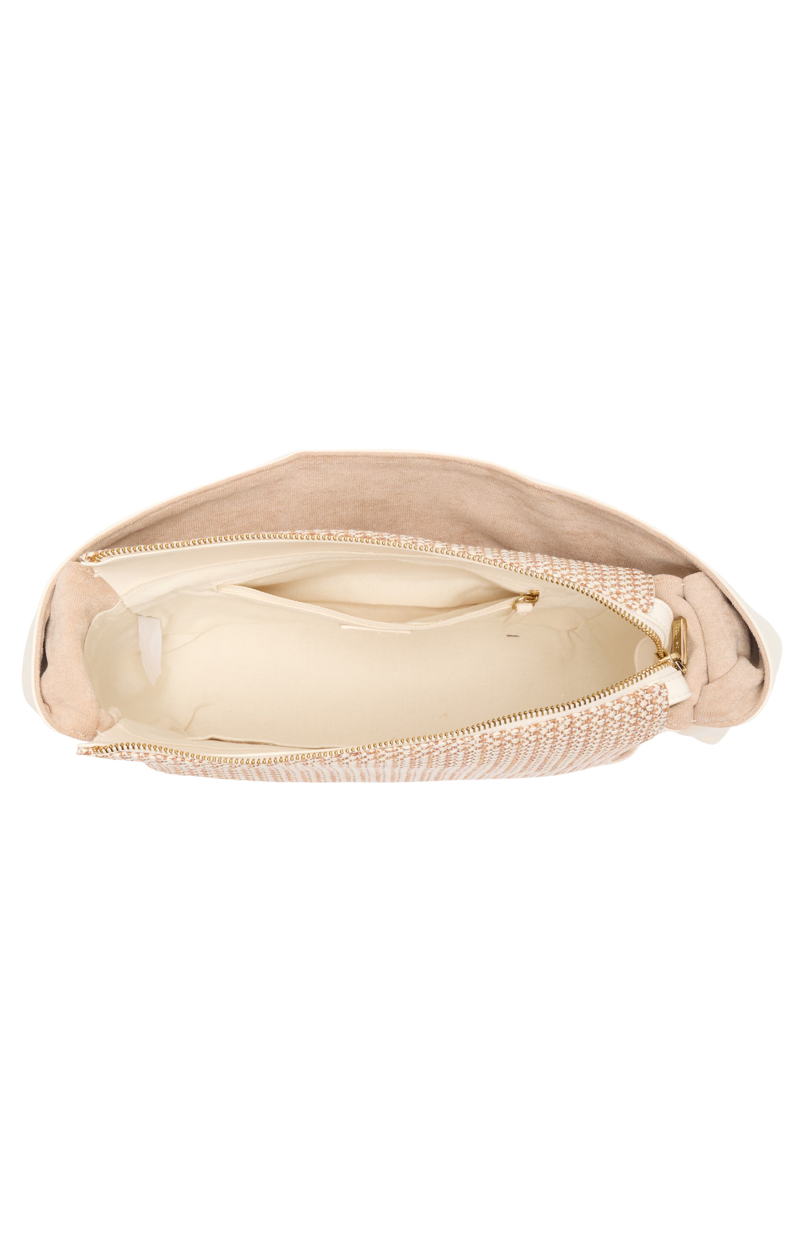 Dolce Vita Woven Shoulder Bag, Alternate, color, Ivory