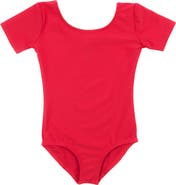 Leveret Girls Short Sleeve Leotard