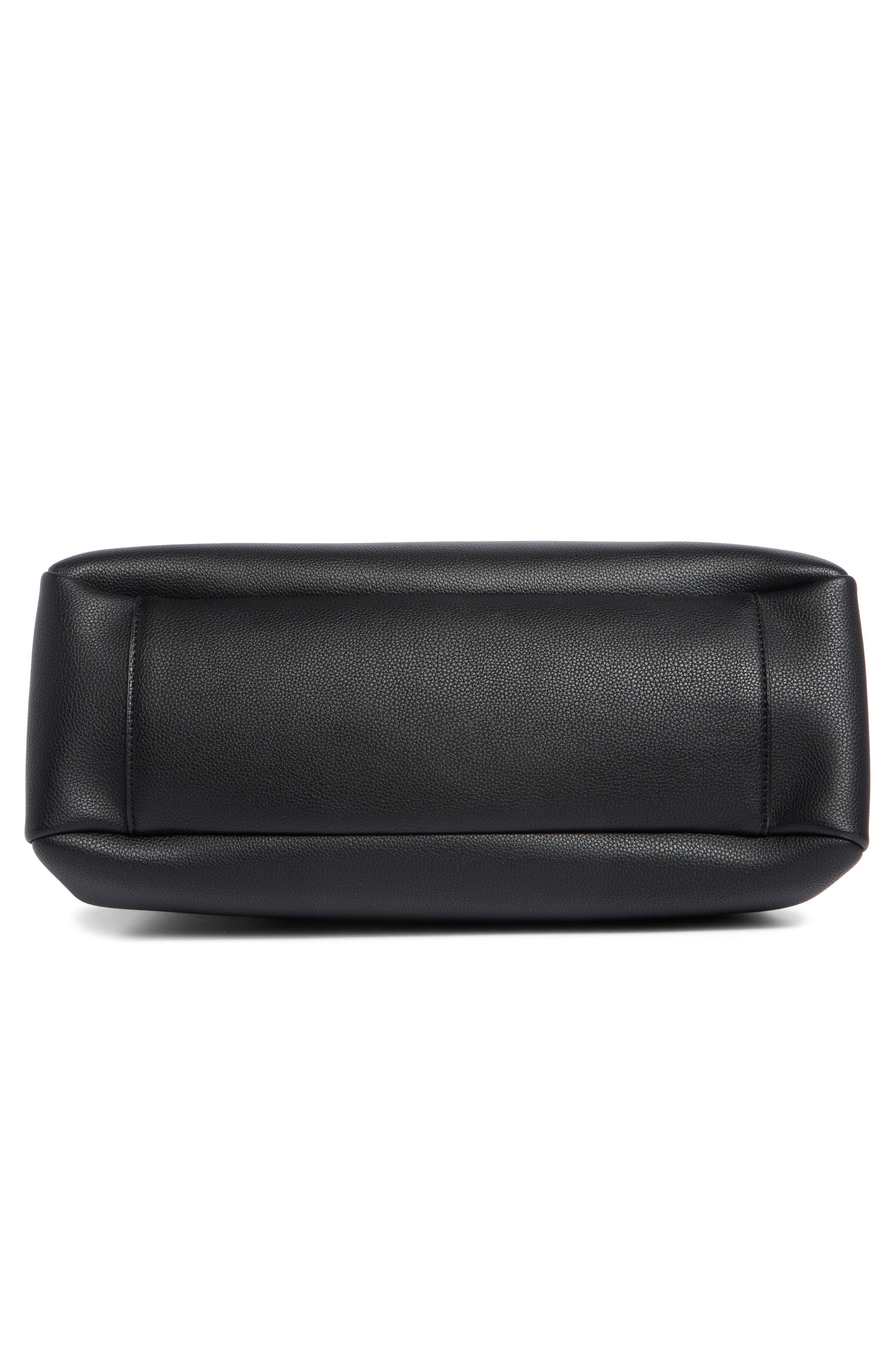 DKNY Bryar Large Satchel Bag, Alternate, color, Black/ Silver