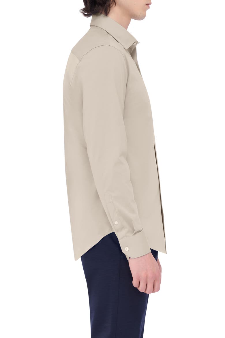 James OoohCotton® Button-Up Shirt, Alternate, color, STONE